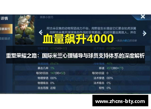 重塑荣耀之路：国际米兰心理辅导与球员支持体系的深度解析